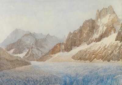The Mer de Glace, Chamonix, 1881 by Sarah Inger Louise Severn